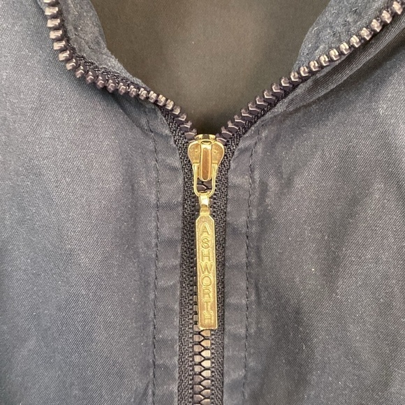 Ashworth Weather Systems Navy Half Zip Windbreaker Jacket with Pockets size XXL - Picture 5 of 7